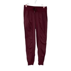 Lululemon Dance Studio Mid Rise Jogger Full Length Burgundy Bay Size 6